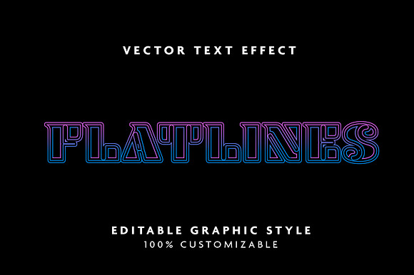 Neon Layered Outline Text Effect preview 3