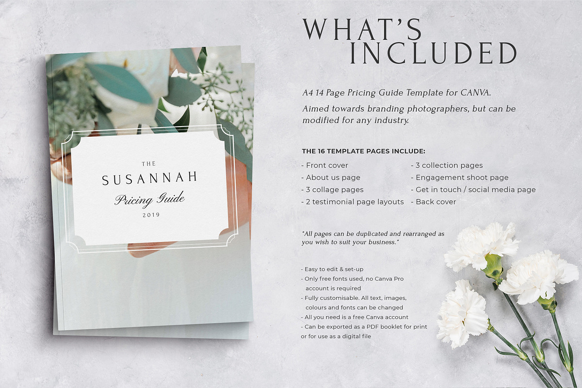 Susannah - CANVA Pricing Guide Doc, a Magazine Template by Gillian Sarah (Photo 2 of 11)