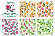 20 FRUITS PATTERNS, a Pattern Graphic by Nastya Tkachova (Thumbnail 3 of 6)