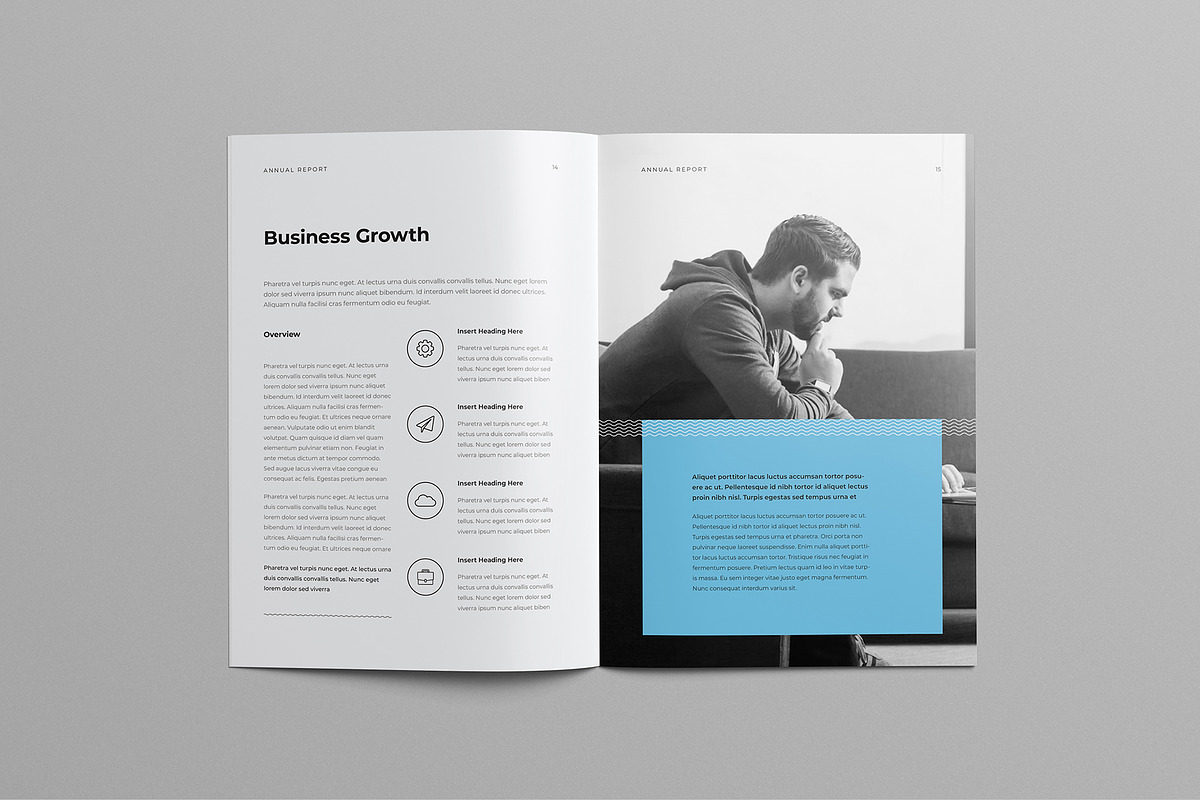 Annual Report | Canva & InDesign, a Brochure Template by HiveArts (Photo 8 of 9)
