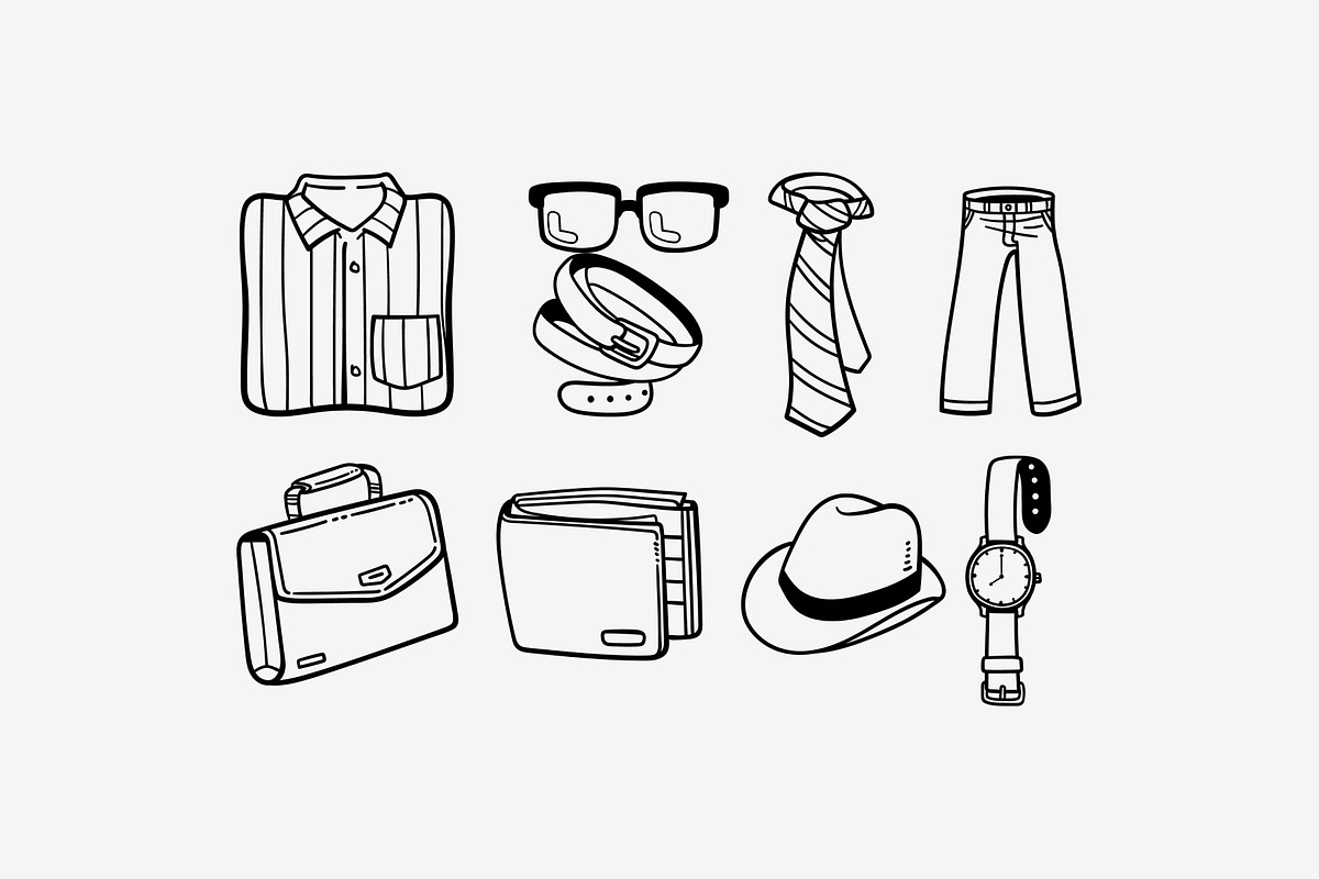 Father’s Day Doodle Illustration, an Object Graphic by SLAB! Design (Photo 3 of 3)