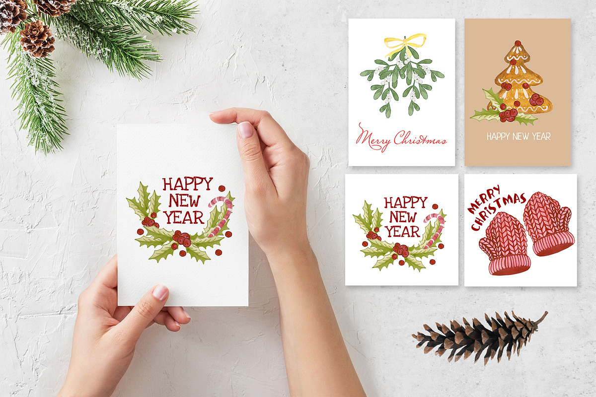 Holidays. Merry Christmas & New Year, a Pattern Graphic by Nejumi (Photo 6 of 6)