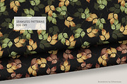 Dark Aesthetic Autumn Leaves Pattern, a Pattern Graphic by Gribanessa (Thumbnail 3 of 3)
