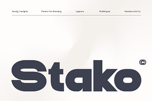 Stako - Modern Sans Serif Family, a Sans Serif Font by Flawless And Co
