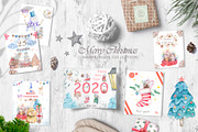 Christmas Story Watercolor cute Rats, an Animal Illustration by Ann Art Houze (Thumbnail 6 of 13)