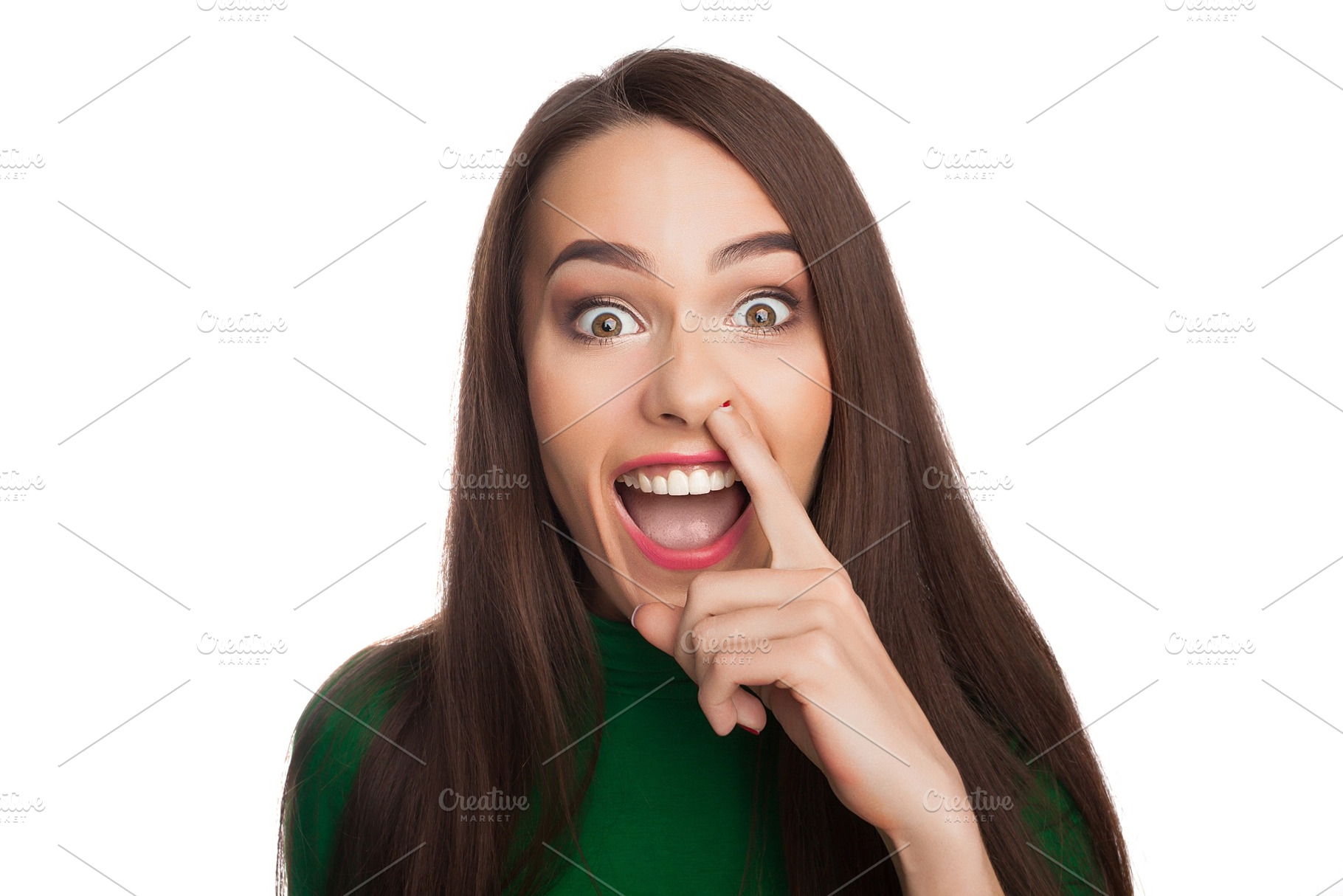 Woman in a green turtleneck stock photo containing color and green, a Person Photo by Dmitry Bairachnyi