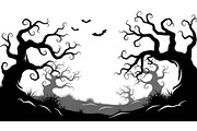 Dark Halloween Forest Design, a Graphic by BIPLOB EXPERT (Thumbnail 7 of 12)