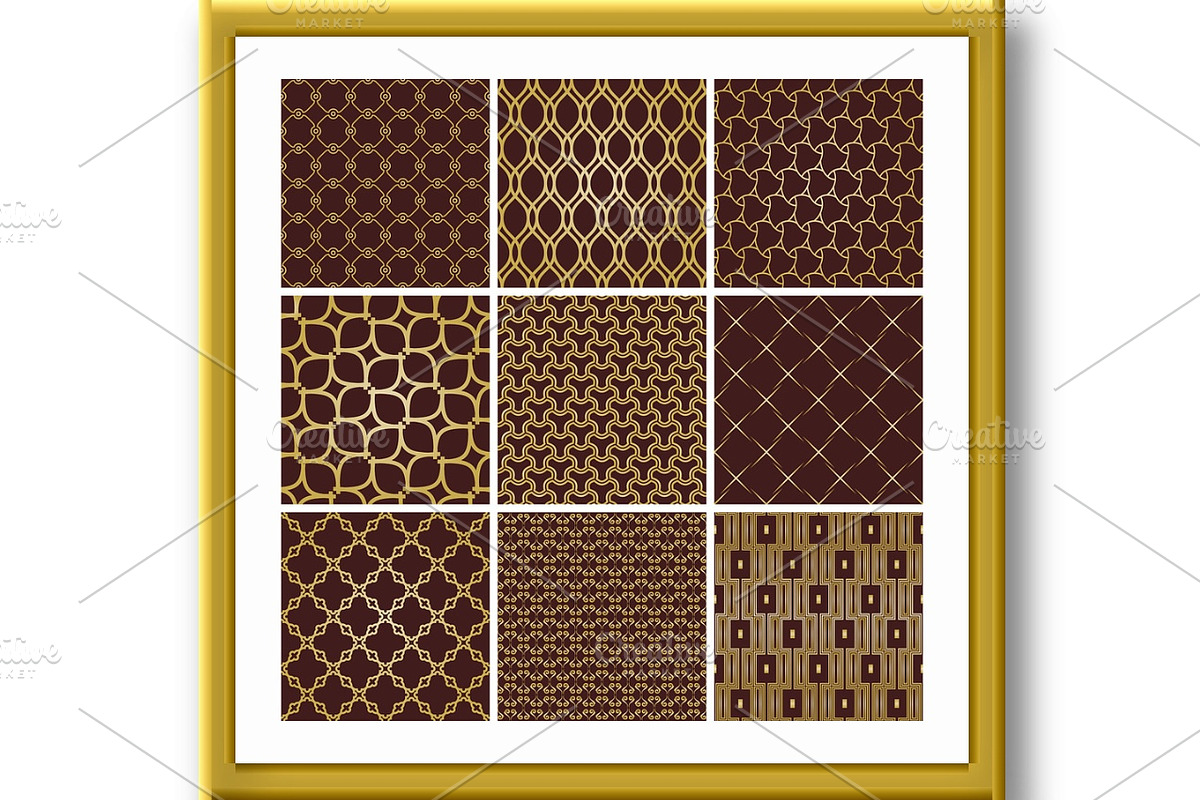 Set of Vector Seamless Backgrounds, a Pattern Graphic by FineArtStudio (Photo 3 of 3)