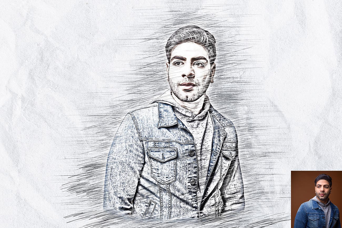 Realistic Pencil & Oil FX Photoshop, an Action Add-On by Studio Retouch (Photo 8 of 15)