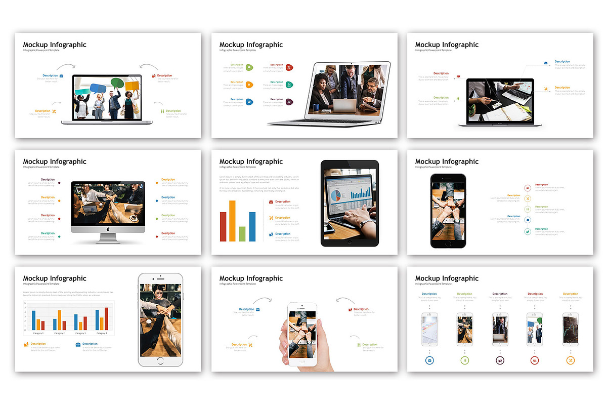 Mockup Presentation - Infographic, a Presentation Template by Digitcase ...
