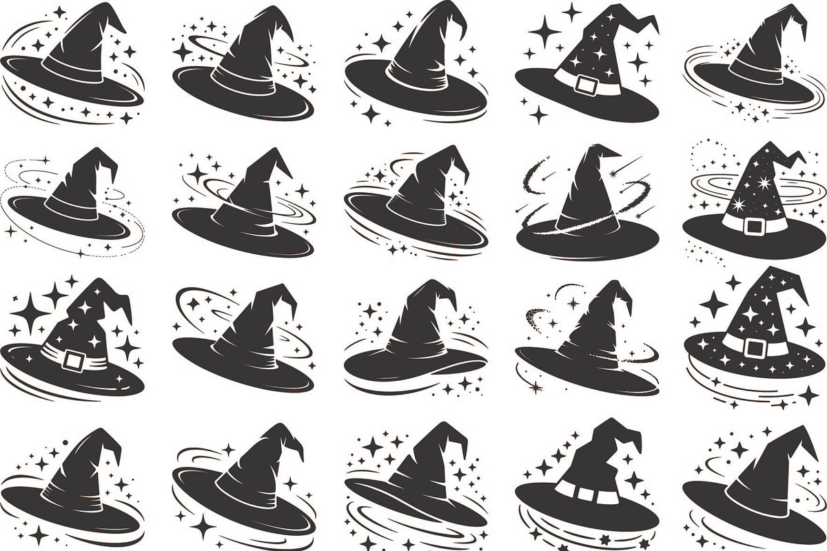 Halloween witch hat designed, an Illustration by Amazin_art (Photo 1 of 21)