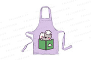 Cute Kawaii Cats with Books, an Animal Illustration by Palau (Thumbnail 4 of 12)
