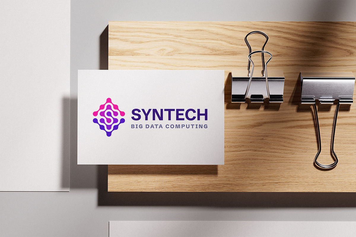 Syntech - Futuristic Letter S Logo, a Branding & Logo Template by Suhandi (Photo 2 of 4)