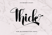 Thick, a Script Font by FreshTypeINK (Thumbnail 1 of 8)