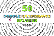 50 Doodle hand drawn brushes -BUNDLE, a Brush Add-On by Andrea De Oliveira (Thumbnail 1 of 5)