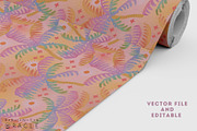 Pastel palm tree seamless pattern, a Pattern Graphic by Amalia de los Santos (Thumbnail 3 of 4)