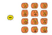 Halloween Cartoon Bundle, an Illustration by The Isian (Thumbnail 22 of 40)