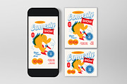 Yellow Quirky Comedy Show Flyer Set, a Flyer Template by graphicook (Thumbnail 3 of 3)