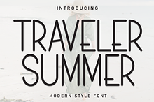 Traveler Summer | Script Font