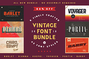 Vintage Font Bundle | 60% off Sale!, a Sans Serif Font by ochaya designs (Thumbnail 1 of 7)