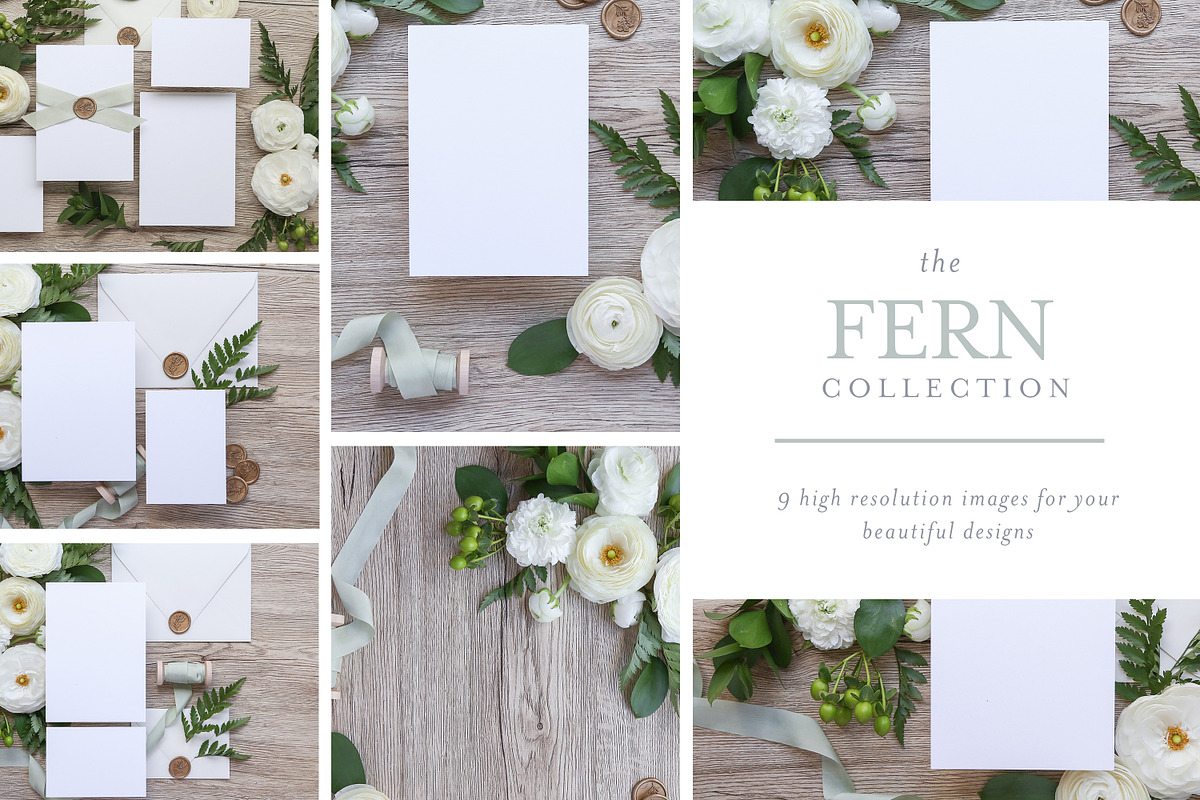 Fern - Invite Mock Up Bundle, an Arts & Entertainment Photo by Mockette (Photo 1 of 3)