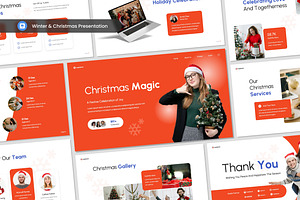 Winter And Christmas Theme Keynote, a Presentation Template by Antstheme