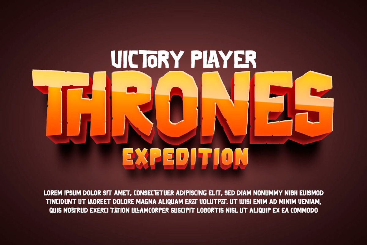 Thertole Unique Display Font, a Sans Serif Font by twinstd (Photo 3 of 14)