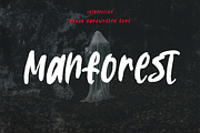 Manforest Handwritten Display Font, a Handwritten Font by MACK 75 (Thumbnail 1 of 3)