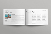 Travel Magazine Template Landscape, a Magazine Template by E-Type (Thumbnail 2 of 8)