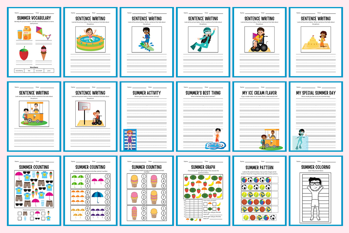 Spring & Summer Workbook For Canva, a Stationery Template by Shumaya (Photo 4 of 7)