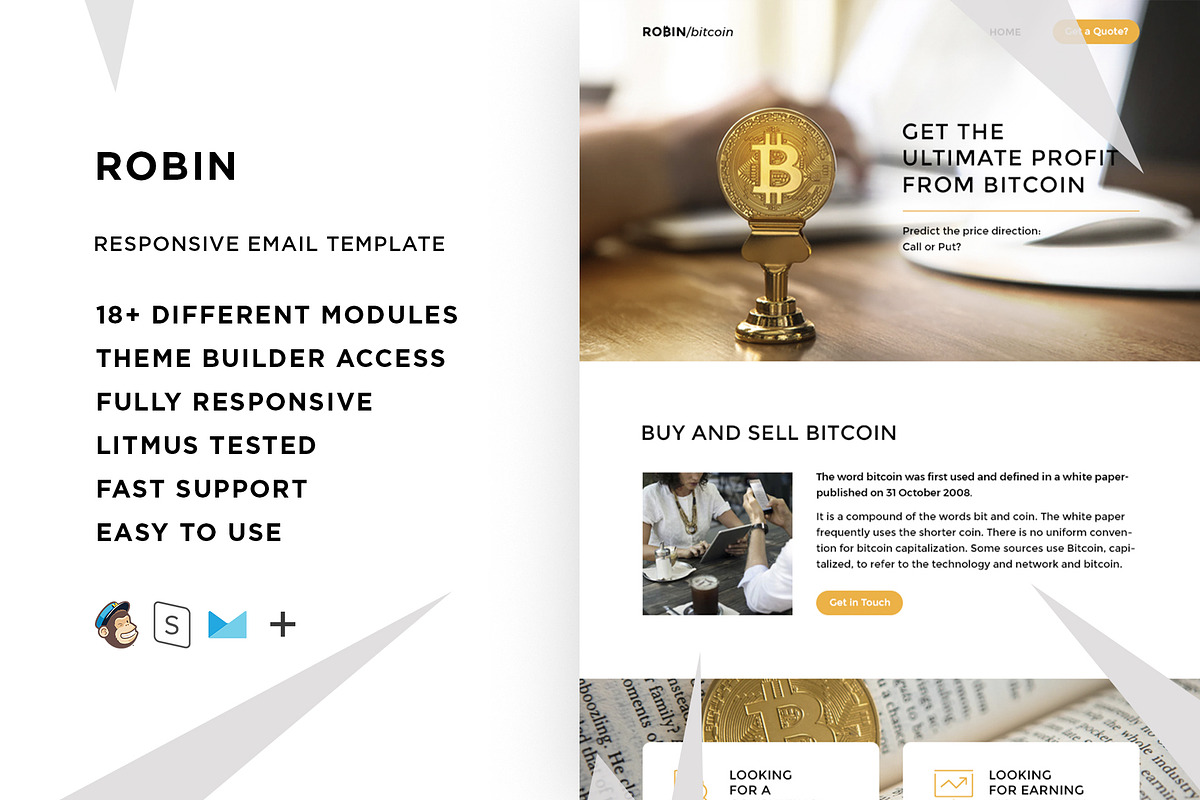 Robin – Responsive Email template, an Email Template by ThemesCode