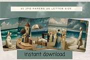 WAVES AND WHISPERS BEACH JUNK JOURNA, a Decorative Illustration by Daring Digies (Thumbnail 8 of 9)