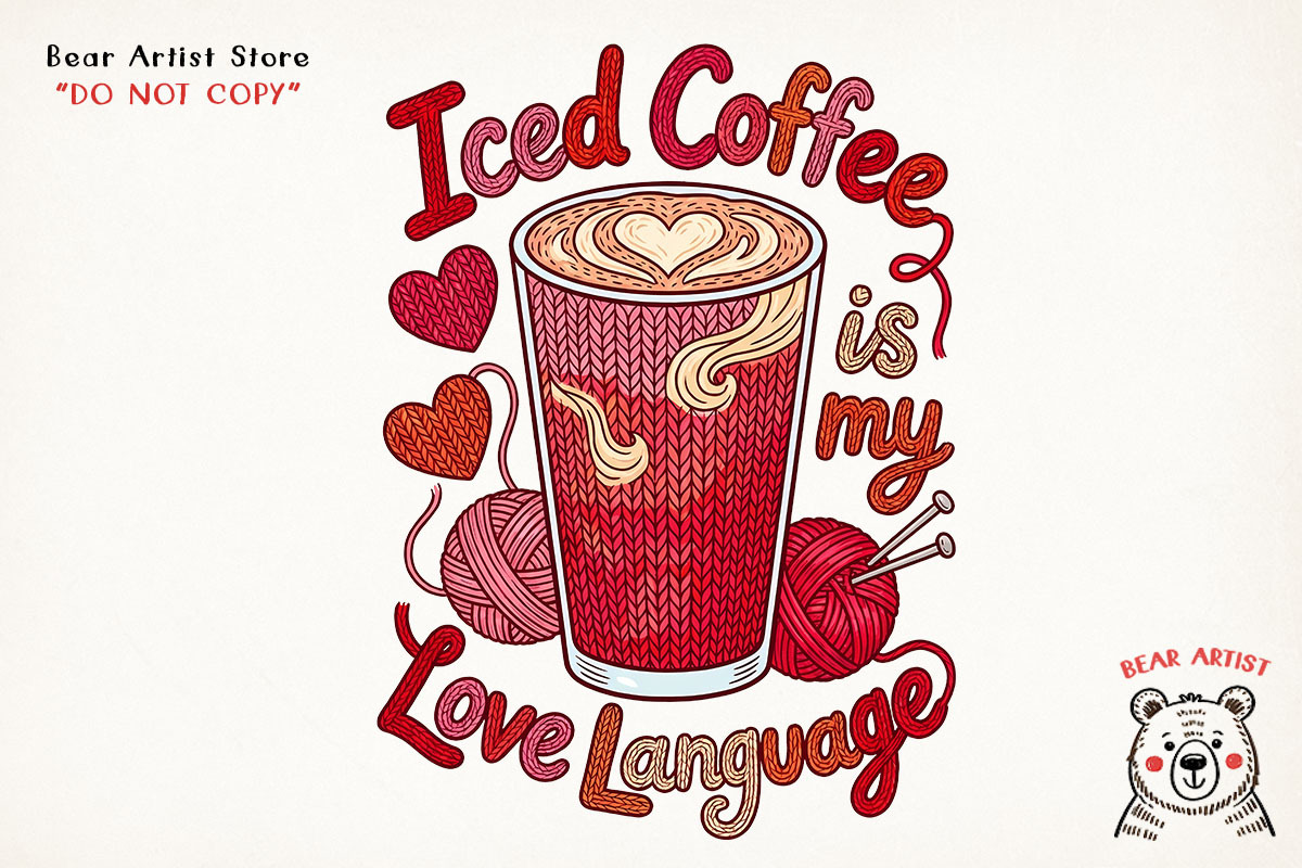 Valentine Crochet Coffee Sublimation, an Illustration by GlitterCraft (Photo 17 of 41)