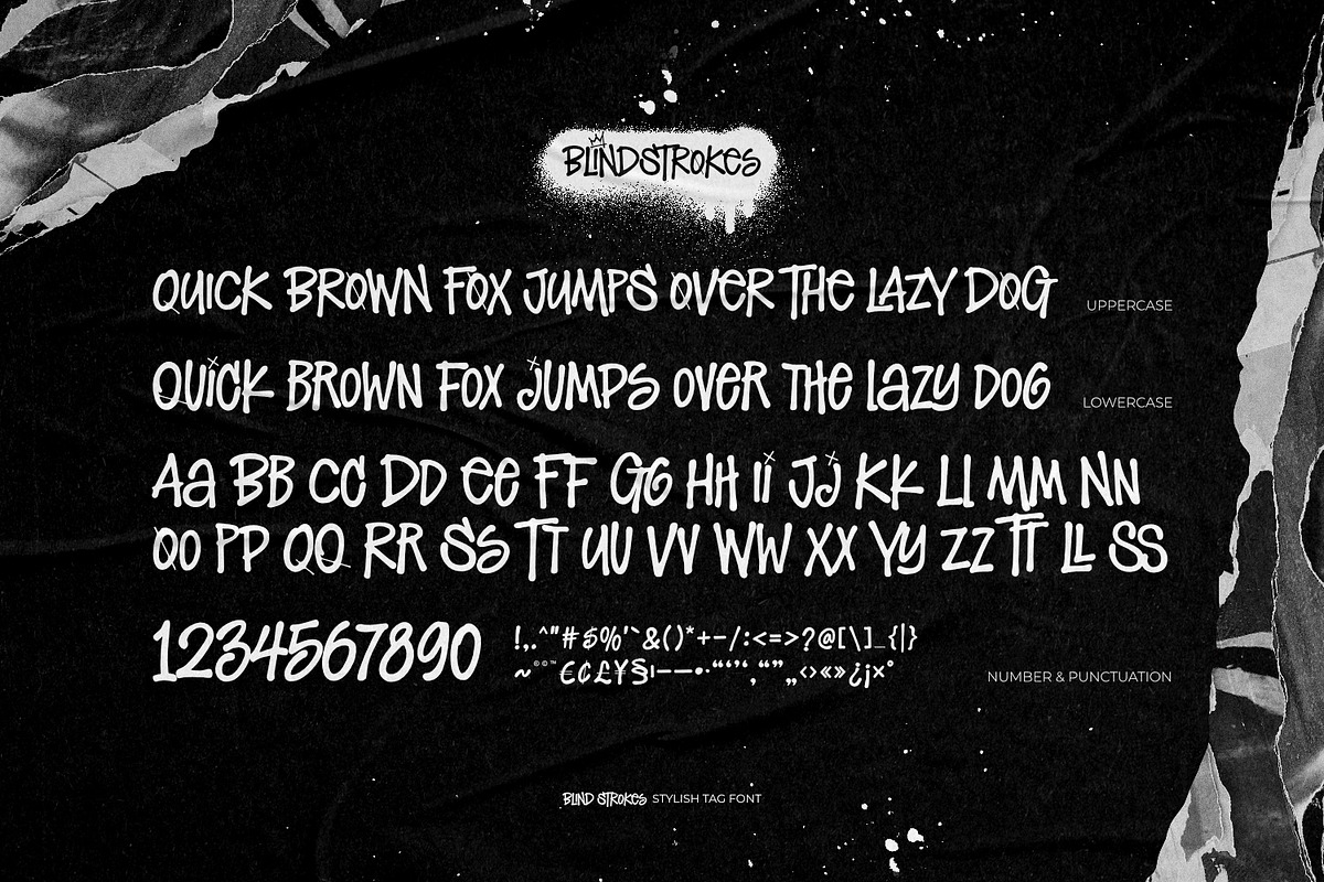 Blind Strokes - Stylish Tag Font, a Handwritten Font by ikiiko (Photo 6 of 7)