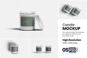 Candle Jar Mockup, a Product Mockup by bimockup (Thumbnail 1 of 6)