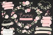 Soft Pink Floral Heart Wreath Vector, an Illustration by Amanda Ilkov (Thumbnail 2 of 5)