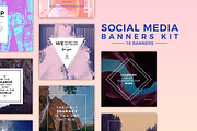Social Media Templates Kit, a Social Media Template by QueenDesigns (Thumbnail 1 of 5)