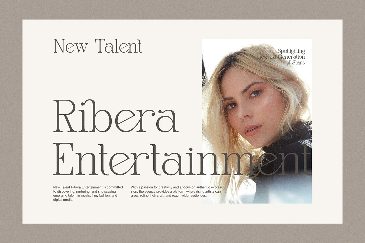Gafien Elegant Modern Serif Font, a Serif Font by Graphicxell (Photo 2 of 8)