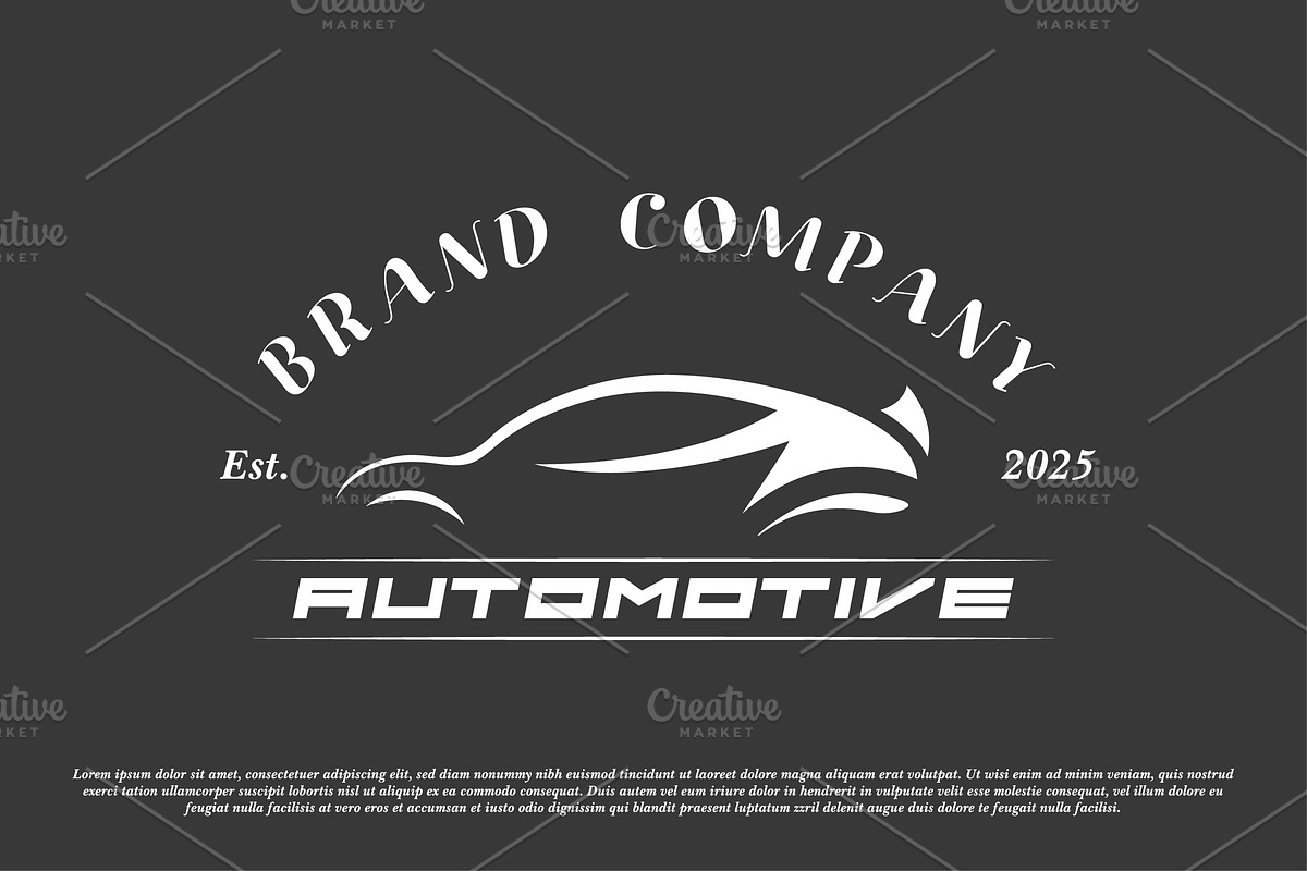 Car automotive logo design template