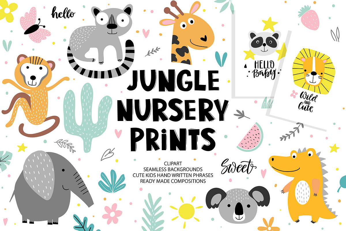 Jungle nursery prints, an Animal Illustration by rosypatterns (Photo 1 of 8)