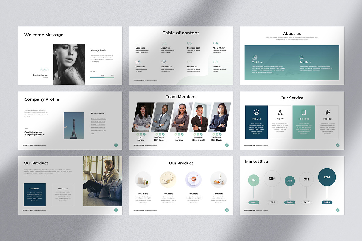 Modern Business Plan Presentation, a Templates & Theme by Slide_Genius1 (Photo 5 of 6)