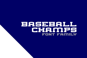 BASEBALL CHAMPS FONT FAMILY