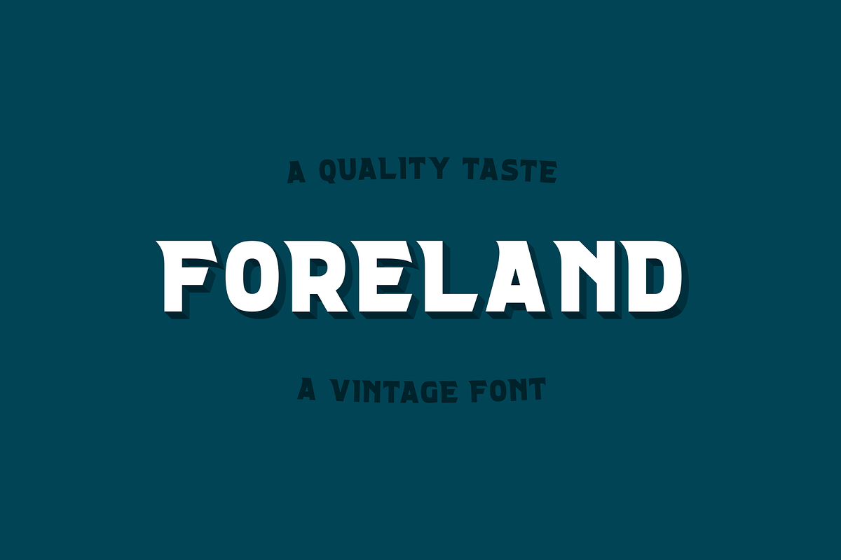 FORELAND | Vintage Font