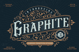 Graphite - Vintage Decorative Font