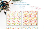 Autumn Woodland Party watercolor set, an Animal Illustration by Tatiana Troian (Thumbnail 3 of 9)
