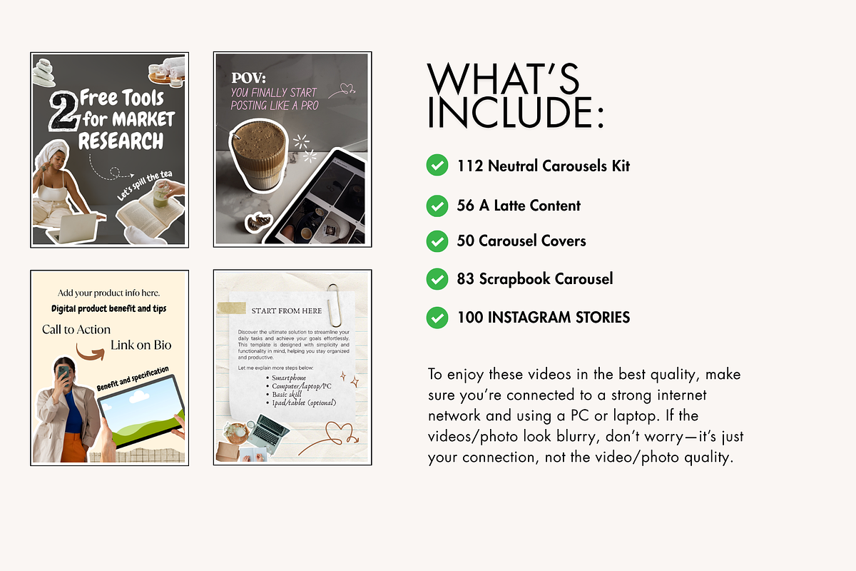 400 Instagram Carousel Kit Templates preview 4