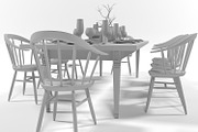 Dining furniture set 1403, a Furniture 3D Model by inDahouze (Thumbnail 10 of 10)