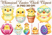 Whimsical Easter Chick Clipart Bundl, an Illustration by RobertsArt (Thumbnail 1 of 5)