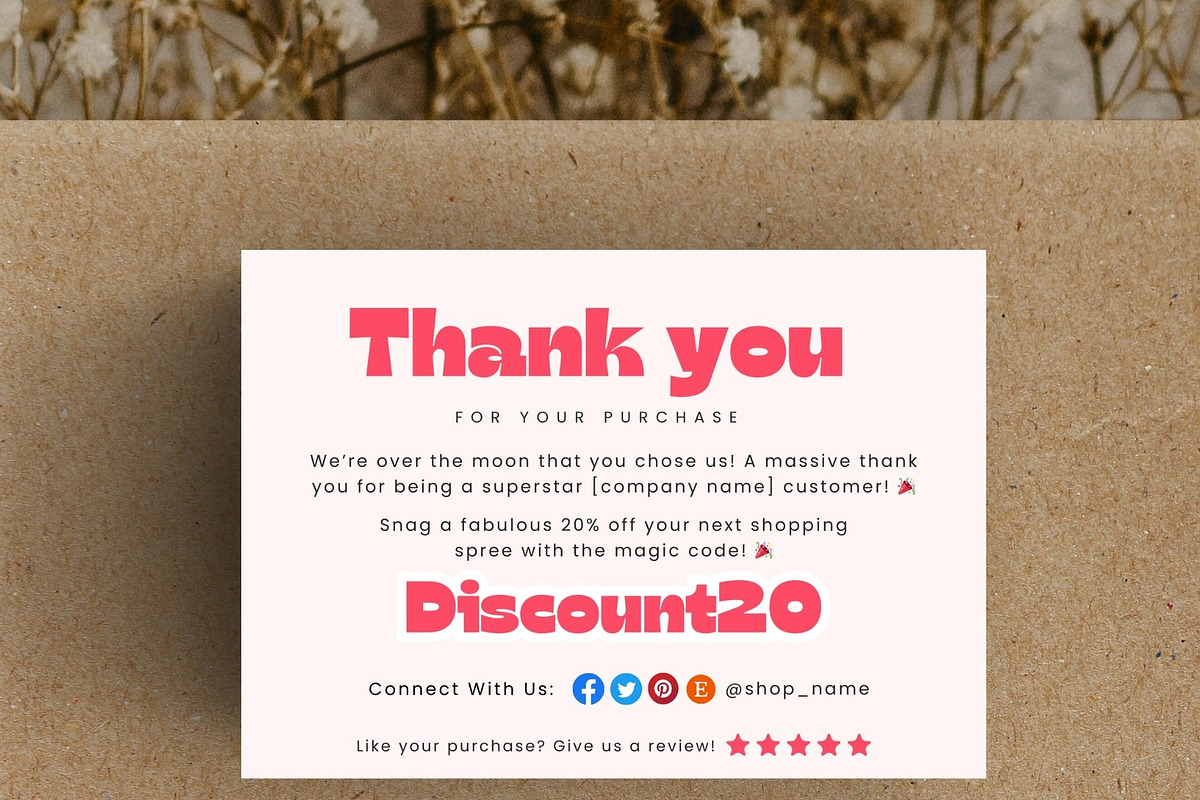 Elegant Thank You Card Template, a Card Template by Elegant_Studio44 (Photo 6 of 11)