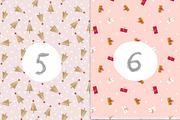 Pink Christmas seamless patterns, a Pattern Graphic by Katie Lisker (Thumbnail 4 of 5)